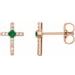 Accented Cross Earrings