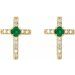 Accented Cross Earrings