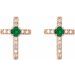 Accented Cross Earrings
