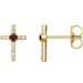 Accented Cross Earrings