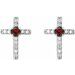 Accented Cross Earrings