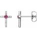 Accented Cross Earrings