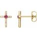 Accented Cross Earrings