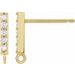 Accented Bar Earring Top