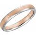 Half Round Band with Satin Finish