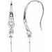 Accented Bishop Hook Pearl Earrings