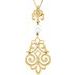 Fleur-de-lis Pearl Necklace or Pendant