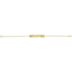 Engravable Pierced Cross Bar Bracelet