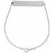 Engravable Pierced Cross Bar Bracelet