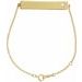 Engravable Pierced Cross Bar Bracelet
