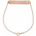 Engravable Pierced Cross Bar Bracelet