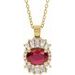 Halo-Style Necklace or Pendant
