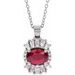 Halo-Style Necklace or Pendant