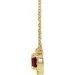 French-Set Halo-Style Necklace or Center