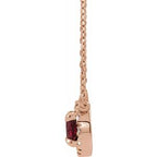 French-Set Halo-Style Necklace or Center