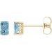 Emerald 4-Prong Scroll Setting® Stud Earrings