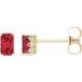 Emerald 4-Prong Scroll Setting® Stud Earrings