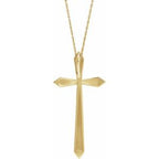 Elongated Cross Necklace or Pendant