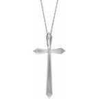 Elongated Cross Necklace or Pendant