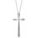 Elongated Cross Necklace or Pendant