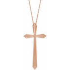 Elongated Cross Necklace or Pendant