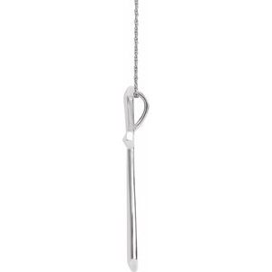 Elongated Cross Necklace or Pendant