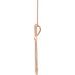 Elongated Cross Necklace or Pendant