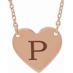 Engravable Heart Necklace