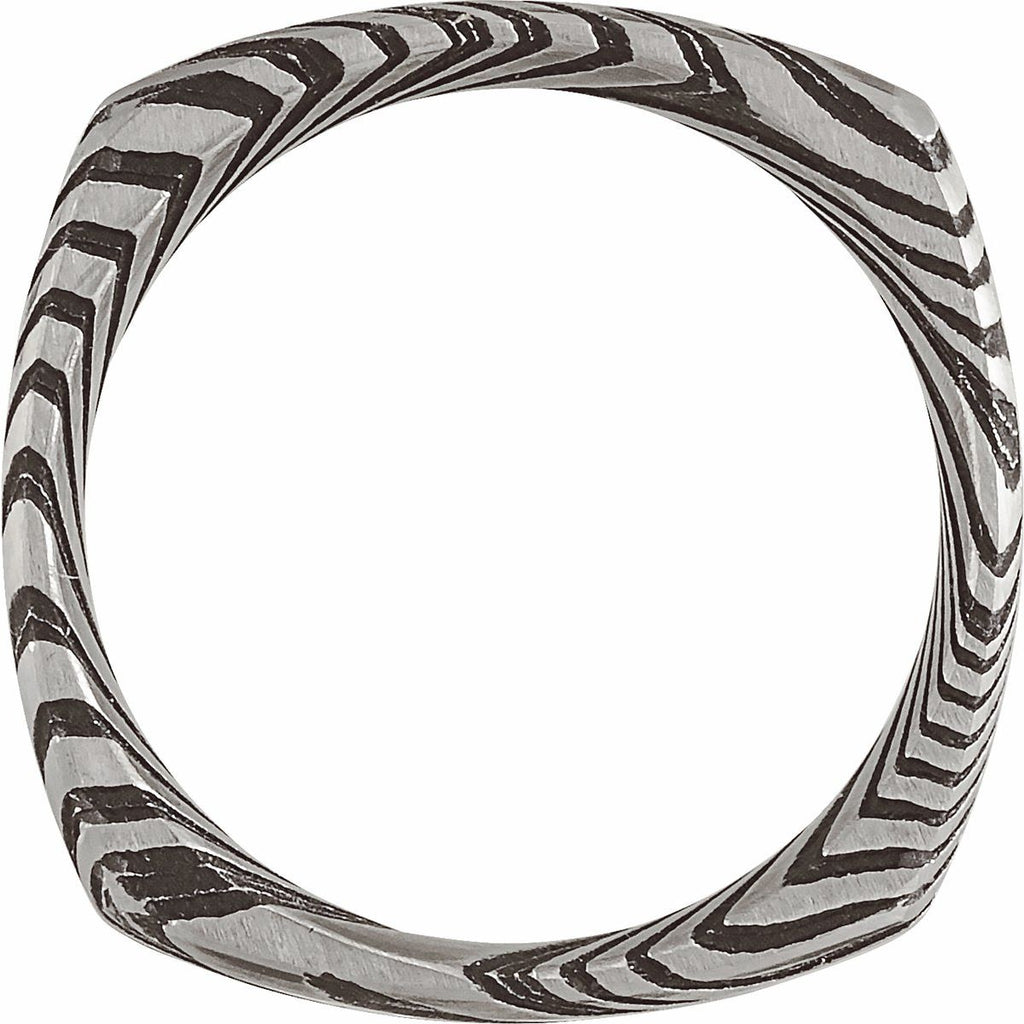 Damascus Comfort-Fit Square Band