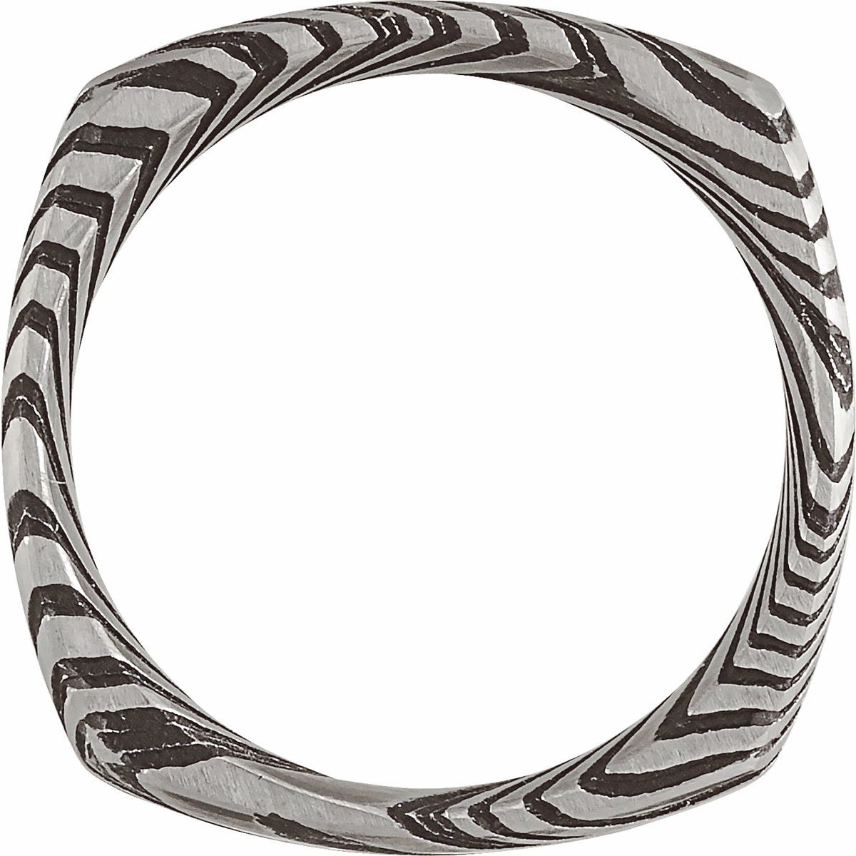 Damascus Comfort-Fit Square Band