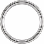 Comfort-Fit Flat Band with Hammered Finish