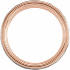 Comfort-Fit Flat Band with Hammered Finish