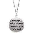 Comfort Wear Jewelry™ Loss of a Mother Necklace