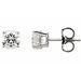Round 4-Prong Stud Earrings