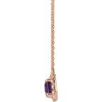 French-Set Halo-Style Necklace or Center