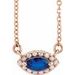 French-Set Halo-Style Necklace or Center