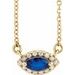 French-Set Halo-Style Necklace or Center