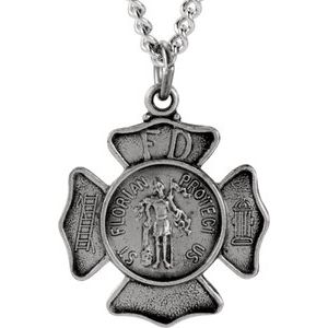 St. Florian Medal Necklace or Pendant
