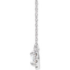 French-Set Halo-Style Necklace or Center