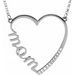 "Mom" Heart Necklace or Center