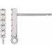 Accented Bar Earring Top
