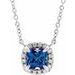 Halo-Style Necklace or Center