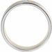 Accented Grooved Comfort-Fit Half Round Band with Brush Finish