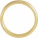 Grooved Comfort-Fit Half Round Band with Brush Finish