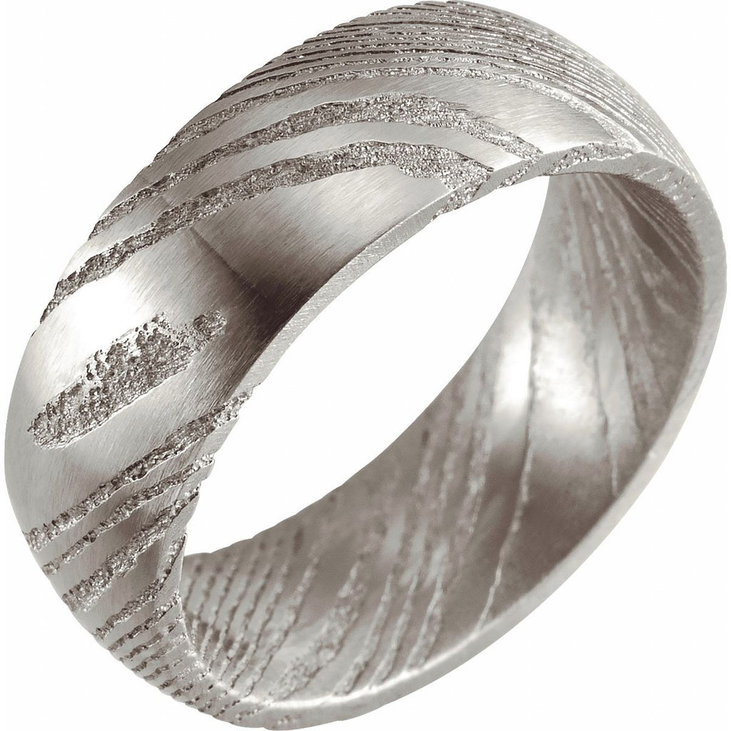 Damascus Comfort-Fit Flat Band
