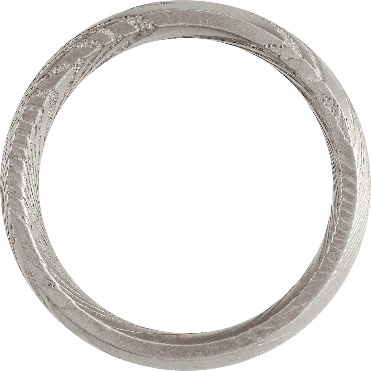 Damascus Comfort-Fit Flat Band
