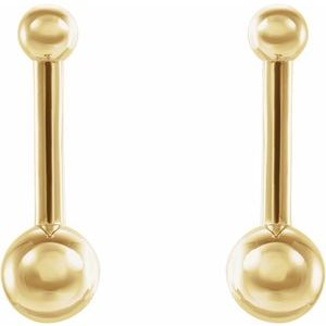 Bar & Ball Earrings
