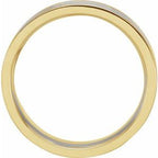 Comfort-Fit Flat Band with Satin Finish