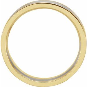 Comfort-Fit Flat Band with Satin Finish