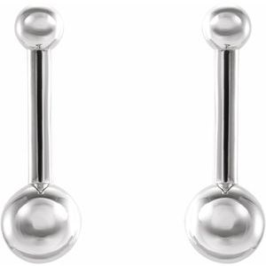 Bar & Ball Earrings